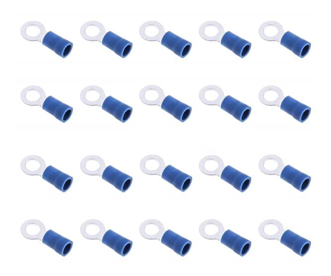 Terminal Pre Ins Ring Lug Blue R=6.4mm 1 K/Bag Rv 2 6 S