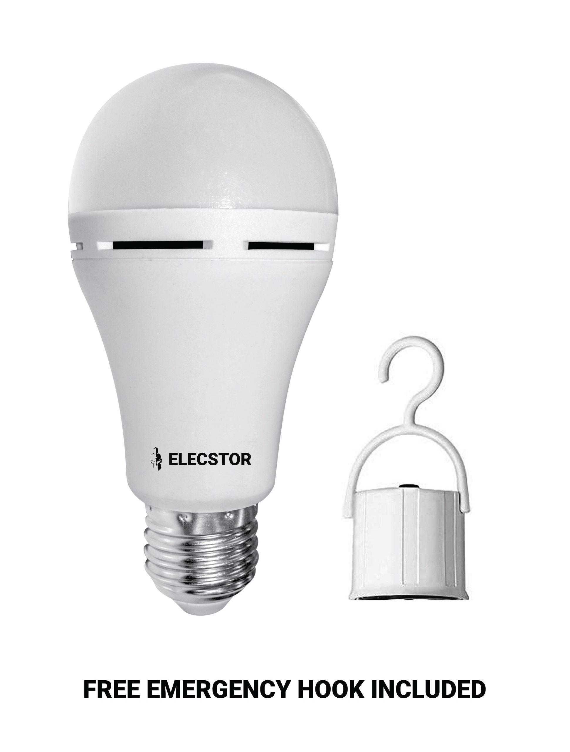 Elecstor E27 7 W Rechargeable Cool White - Livestainable.co.za