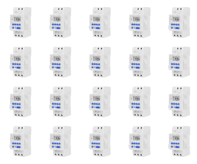 12 Vdc / 12 Vac Timer Digital Lcd 24 Hr/7 Day D/R 16 A 50 P/Box Tm919 A 4 12 Vac/Dc