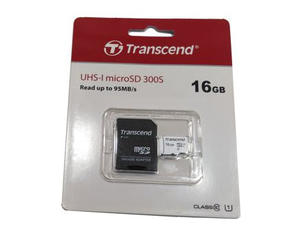Memory Micro Sd+Adap Card 16 Gb Ts16 Gusd300 S A