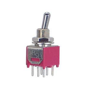 Mini Toggle Switch Dpdt On On Pcb 3 A 28 Vdc 6 P Ts40 T Ts5 A Tecq Hz54
