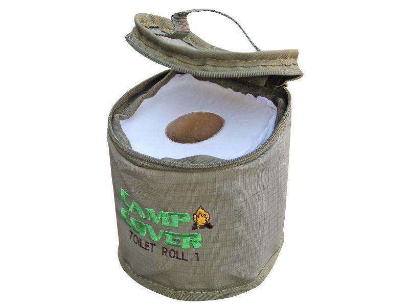 Camp Cover Toilet Roll Holder Ripstop Single 1 Roll Khaki - Livestainable.co.za