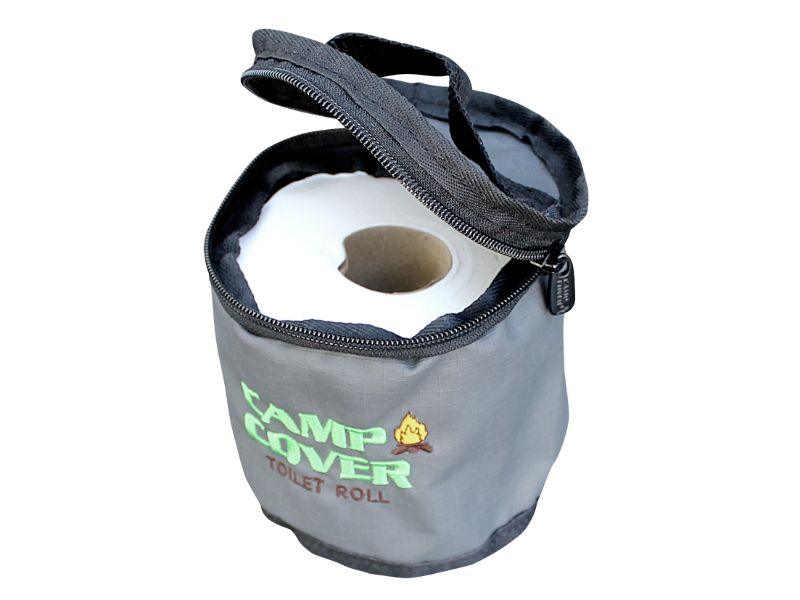 Camp Cover Toilet Roll Holder Ripstop Single 1 Roll Charcoal - Livestainable.co.za