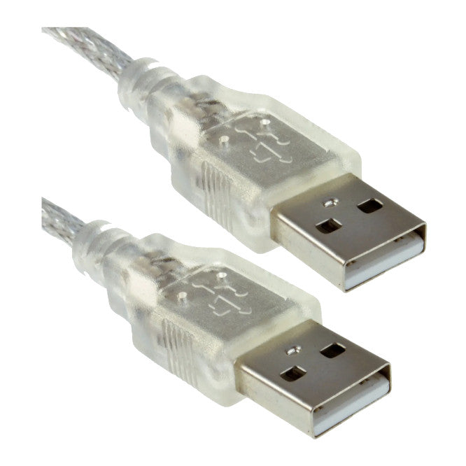 Lead Usb A Plug A Plug 1.8m Clear Usba A1.8
