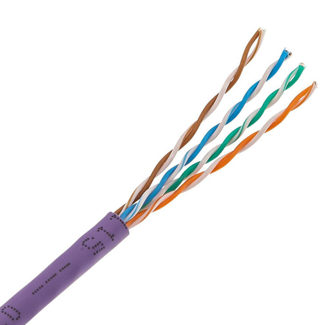 Cat6 Utp Ethernet Cable No Screen 8 C Solid Purple Utp4 V5 Sv