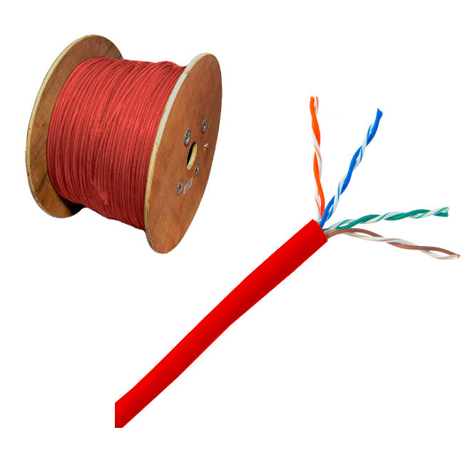 Cat5e Utp 8 C Ethernet Stranded Cable Unscreened Red 500m/Drum Utp5 Efrd
