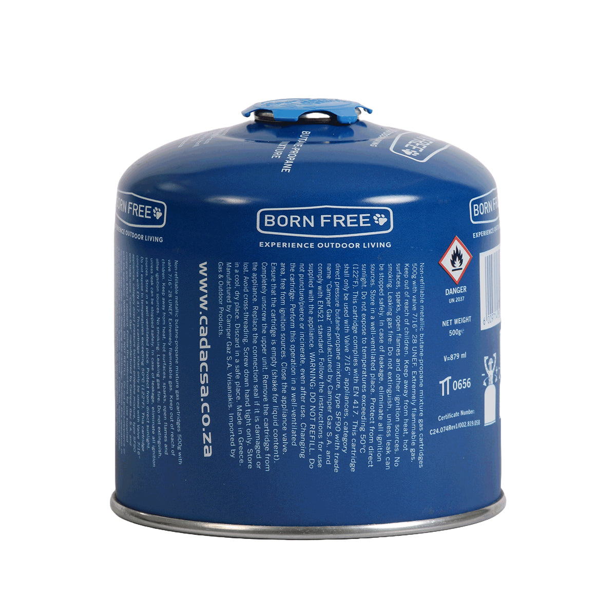 Cadac Born Free 500 G Resealable Gas Cartridge