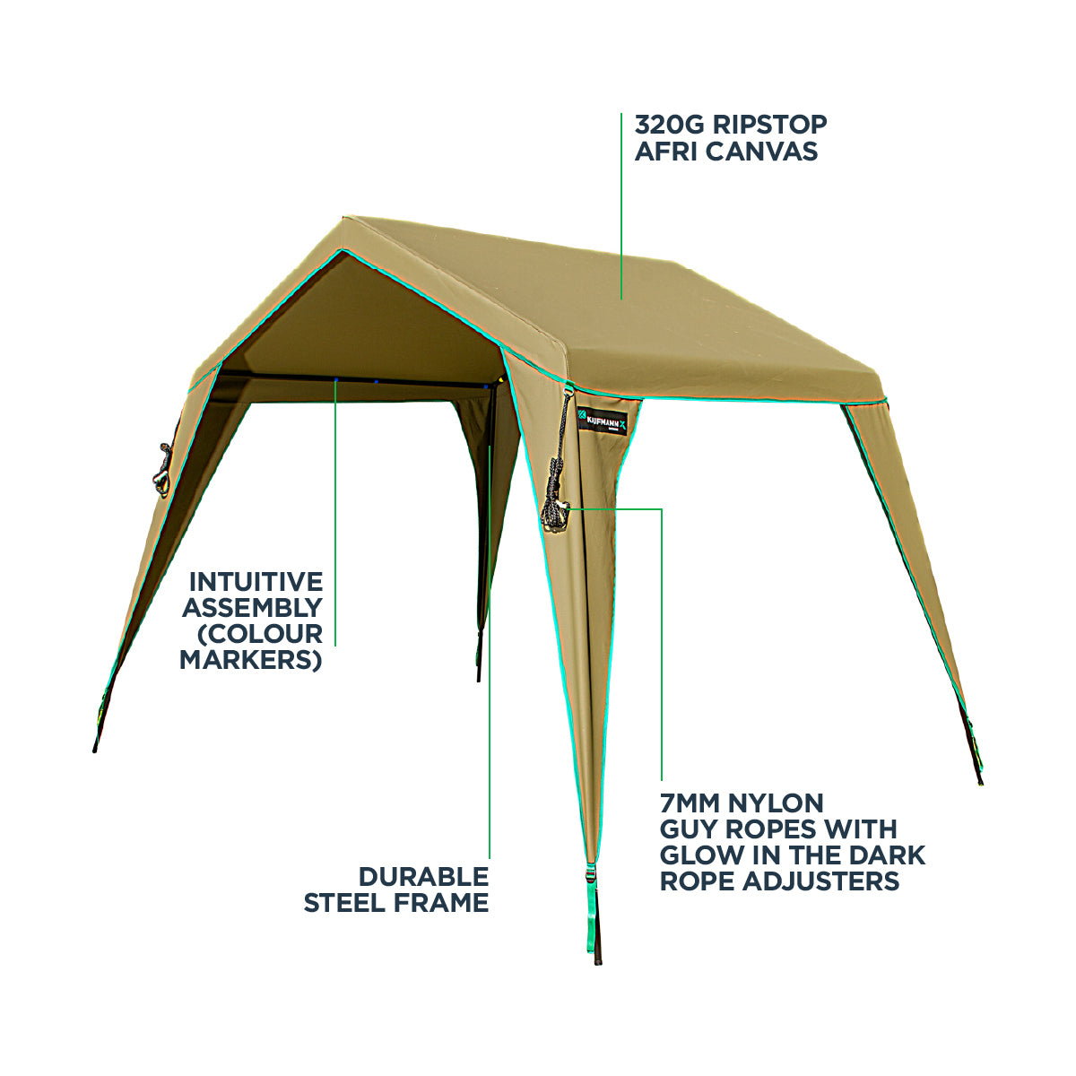 Kaufmann X Afri Canvas Gazebo Compact