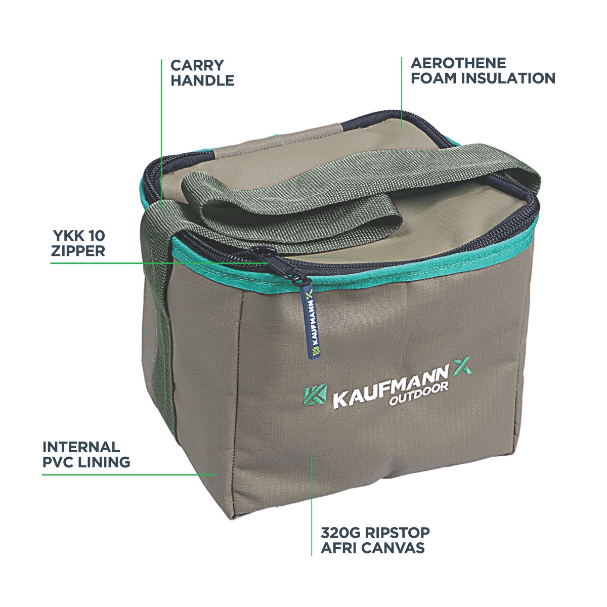 Kaufmann X Afri Canvas Soft Cooler 6 Can
