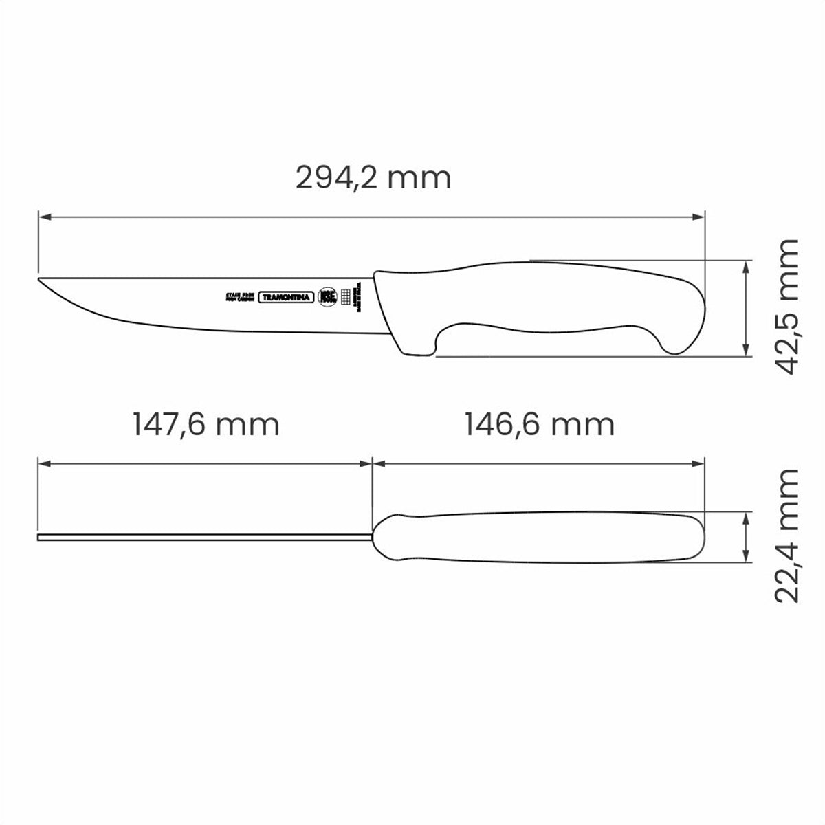 Tramontina Professional Boning Knife 15 Cm Yellow