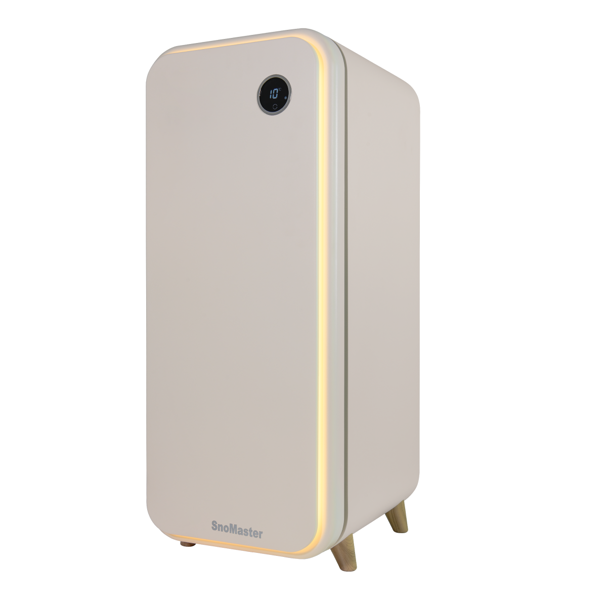 SnoMaster - 14 Bottle Solid Door Single Zone Retro Wine Cooler - Cream (VT-19DCPRO) - Livestainable.co.za