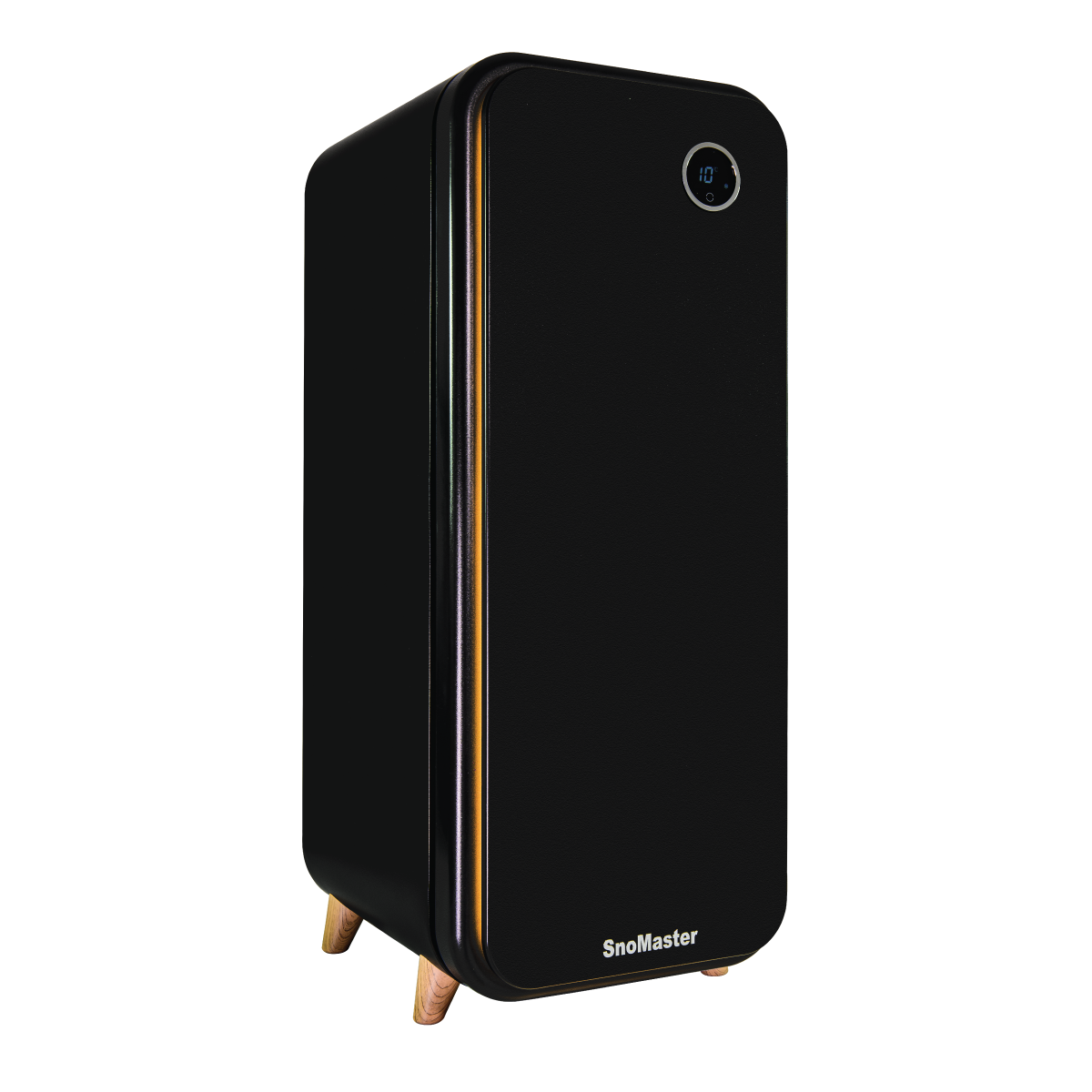 SnoMaster - 14 Bottle Solid Door Single Zone Retro Wine Cooler - Black (VT-19DBPRO) - Livestainable.co.za