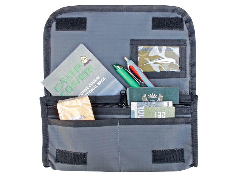 Camp Cover Visor Pouch Ripstop Charcoal - Livestainable.co.za
