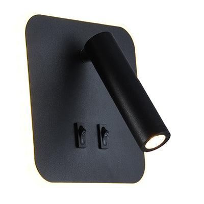 Metal Square W/Light 155mm Black - Livestainable.co.za