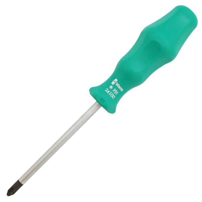 Philips Screw Driver 2x100mm Green Wera 8030 B