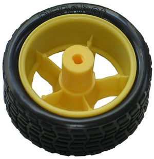 Robot Wheel With Tyre 65mm Mg Wheel