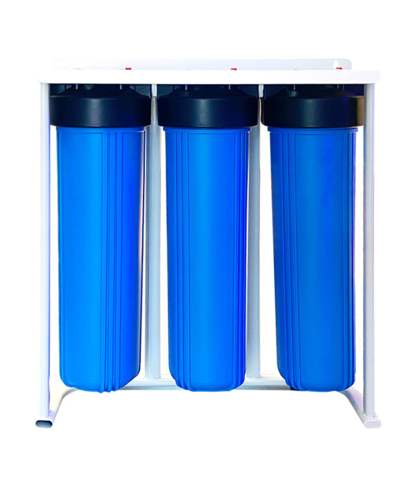 3 Stage Big Blue Water Filter With Cartridges (On Stand)