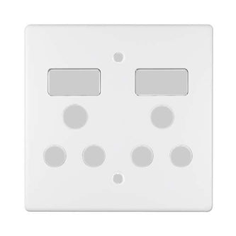 Steel Cover For 4 X4 Double Wall Socket X6563/1