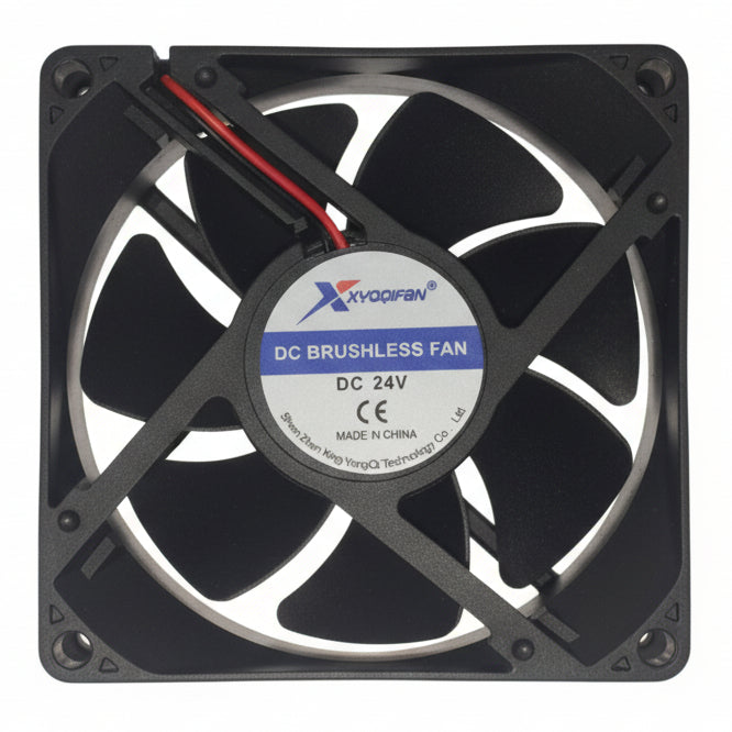24 Vdc Axial Fan 80sqx25mm Bal 41 Cfm Lead 4 Wire Xd8025 B24 M
