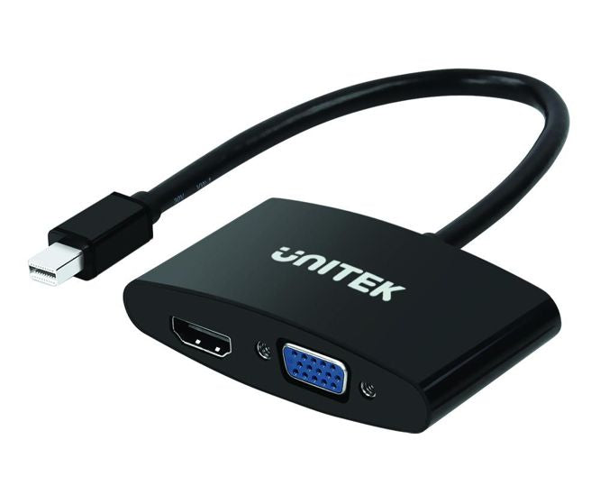 Mini Display Port To Vga + Hdmi Converter Y 6328 Bk