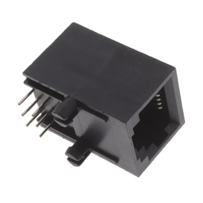 R/A Rj12 Pcb Socket With Ears For Normal Latch Z240 Eg2 66 A