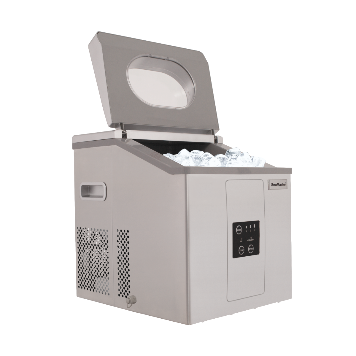 SnoMaster - 15Kg/24Hr Counter-Top Bullet Type Ice-Maker - Stainless Steel (ZBC-15) - Livestainable.co.za