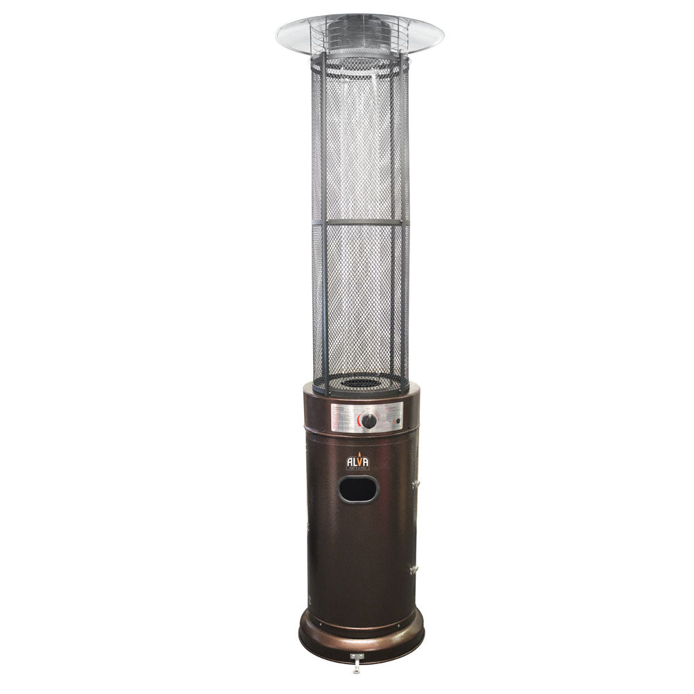 Gas Patio Heater Circular Glass Tube Style 2.1m Tall