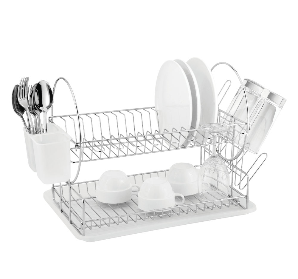 Dish Draining Rack 2 Tier Catania 202 Chrome Plated