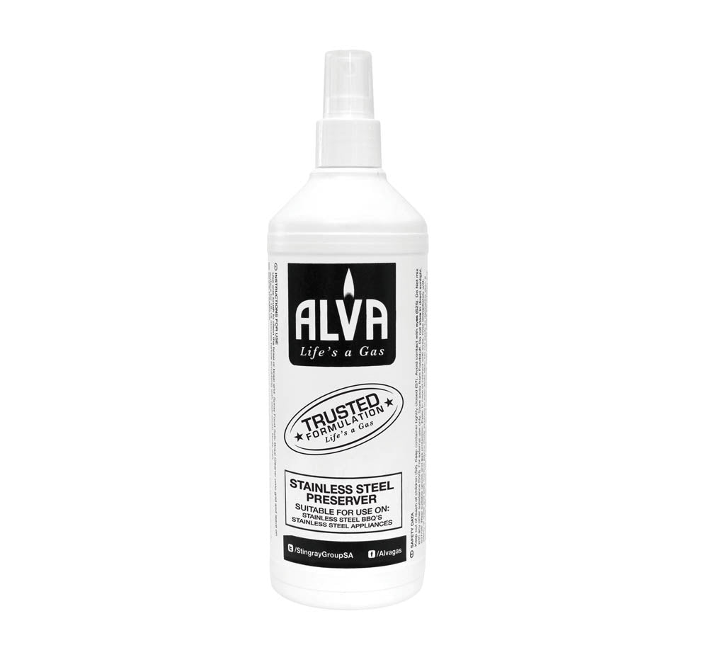 ALVA - PRESERVER SPRAY FOR STAINLESS STEEL BBQS / BRAAIS