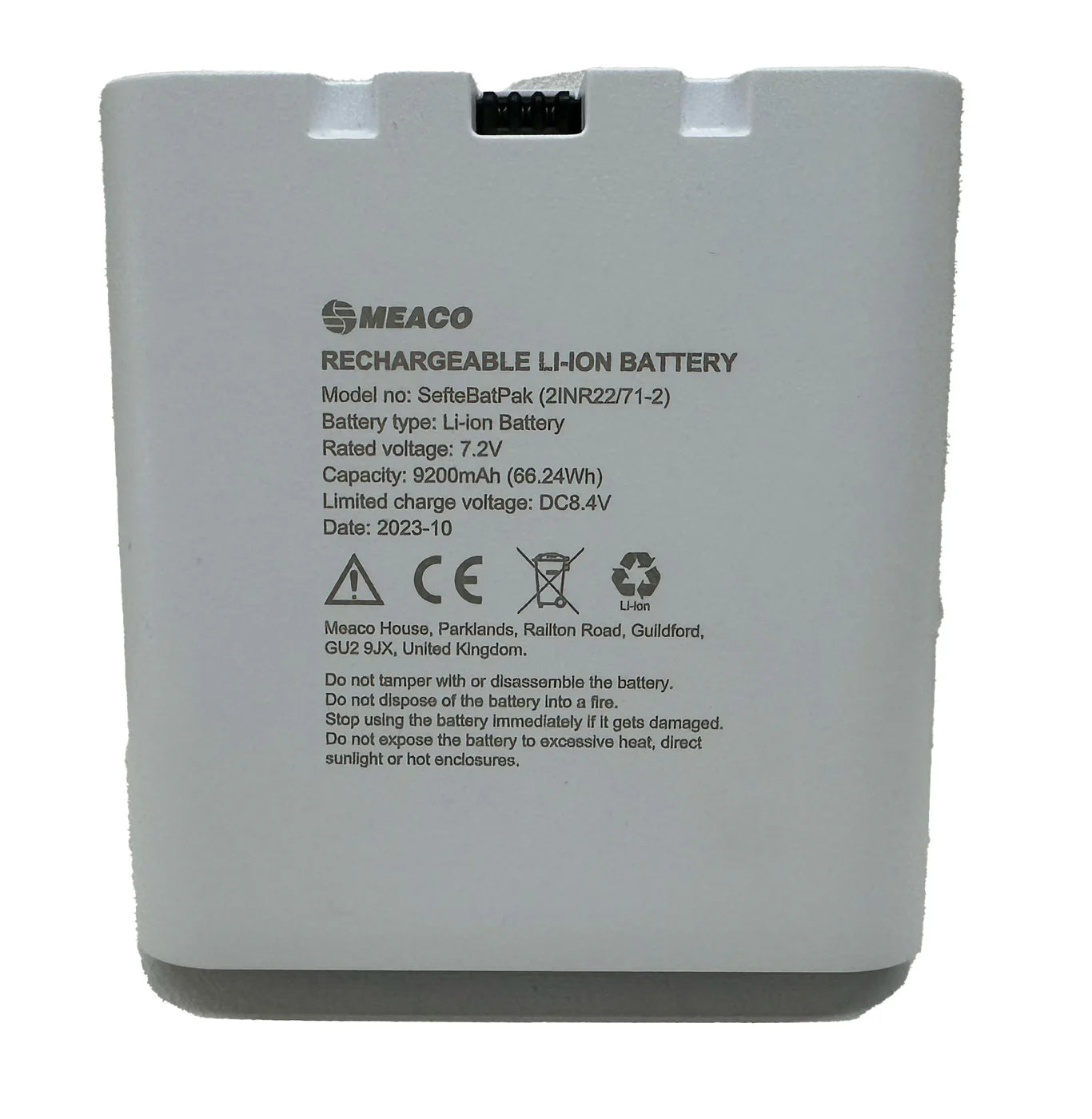 Meaco Sefte® Pro 10" Fan Optional Battery Pack