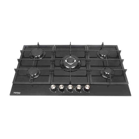 Totai 5 Burner Gas Hob Gas On Glass