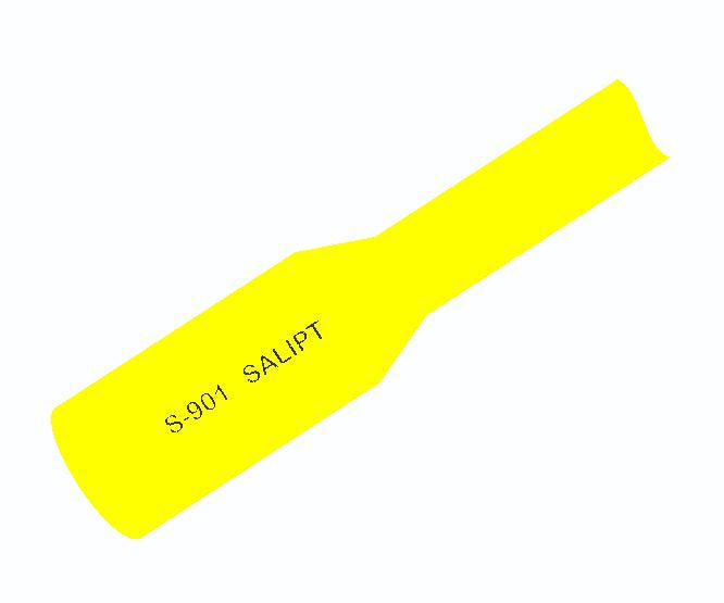 Sleeving Heatshrink 4mm Yellow 100mm Cut Pcs S 901 4.0 Mm Yl 100