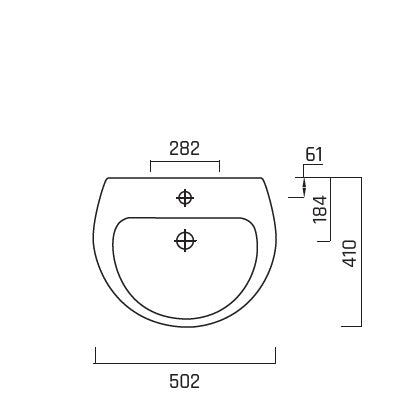 Lecico Amalphi Basin Pp 50cm