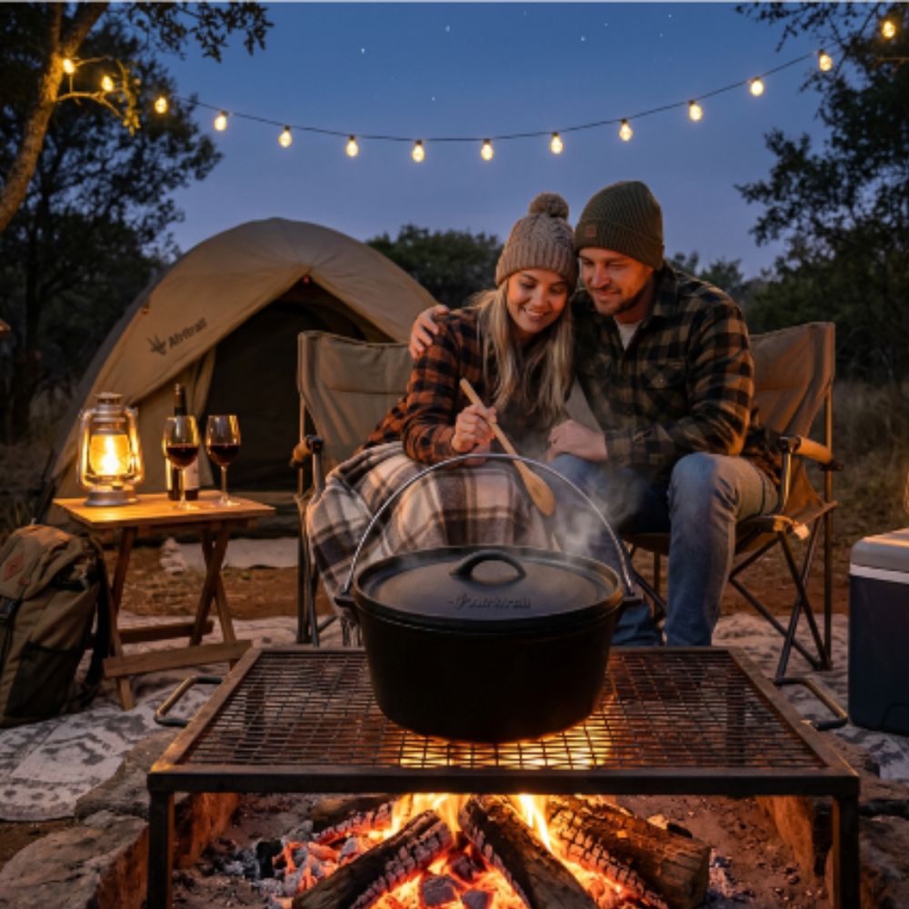 Afritrail Flat Potjie Pot 3.8 Lt