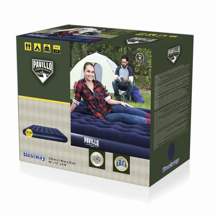Bestway 2.03m X 1.83m X 22cm Pavillo Airbed King