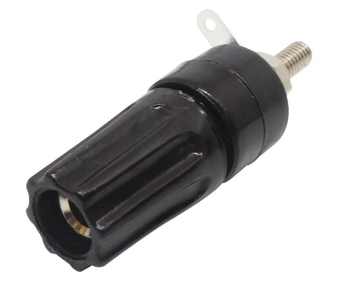 Socket Banana 4mm Black L=47mm K2076 Bk