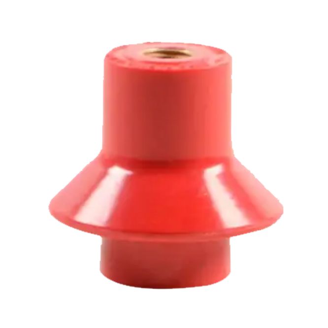 Low Voltage Insulator Red Gp 8/R 42x45mm M8 050 041