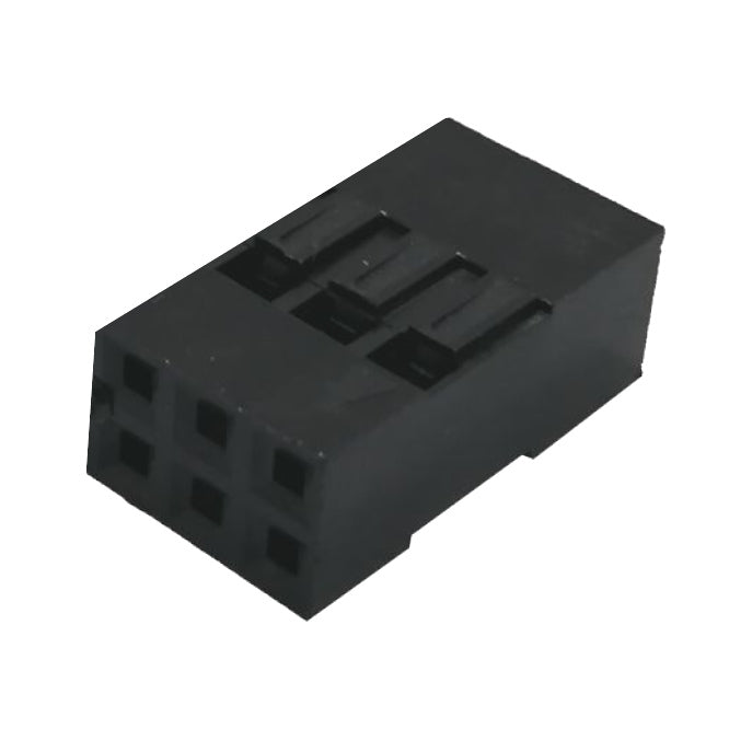 Housed Sockets Dil 2.54mm 6 W Blk 06 Fh2