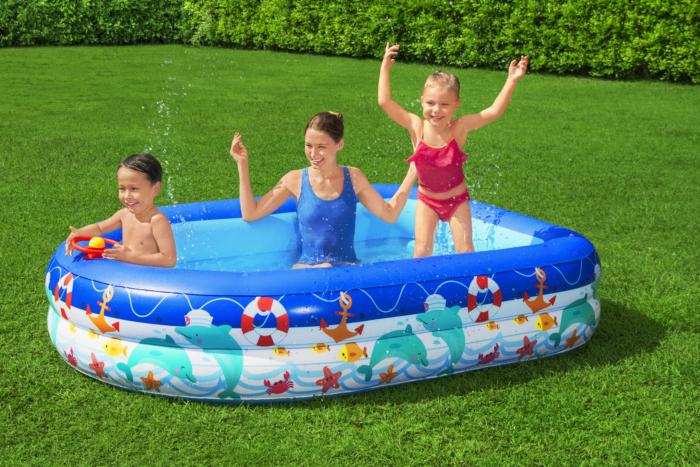 Bestway 2.13m X 1.55m X 1.32m Sea Captain Family Pool 282 L