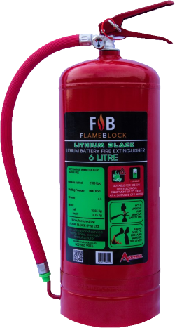 Flameblock lithium battery fire extinguisher 6 Liter