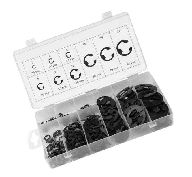 Assortments Of 200 E Clips 190555