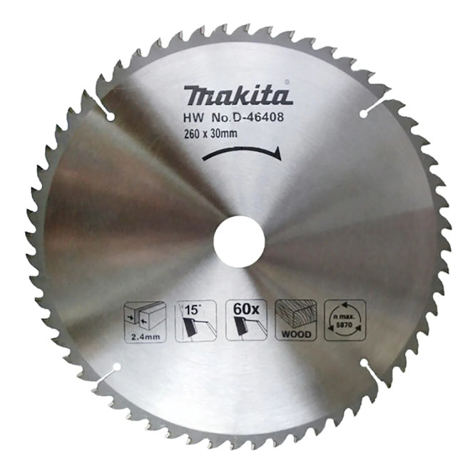 Blade C/Saw Wood 260x30x60 T 10 D 46408