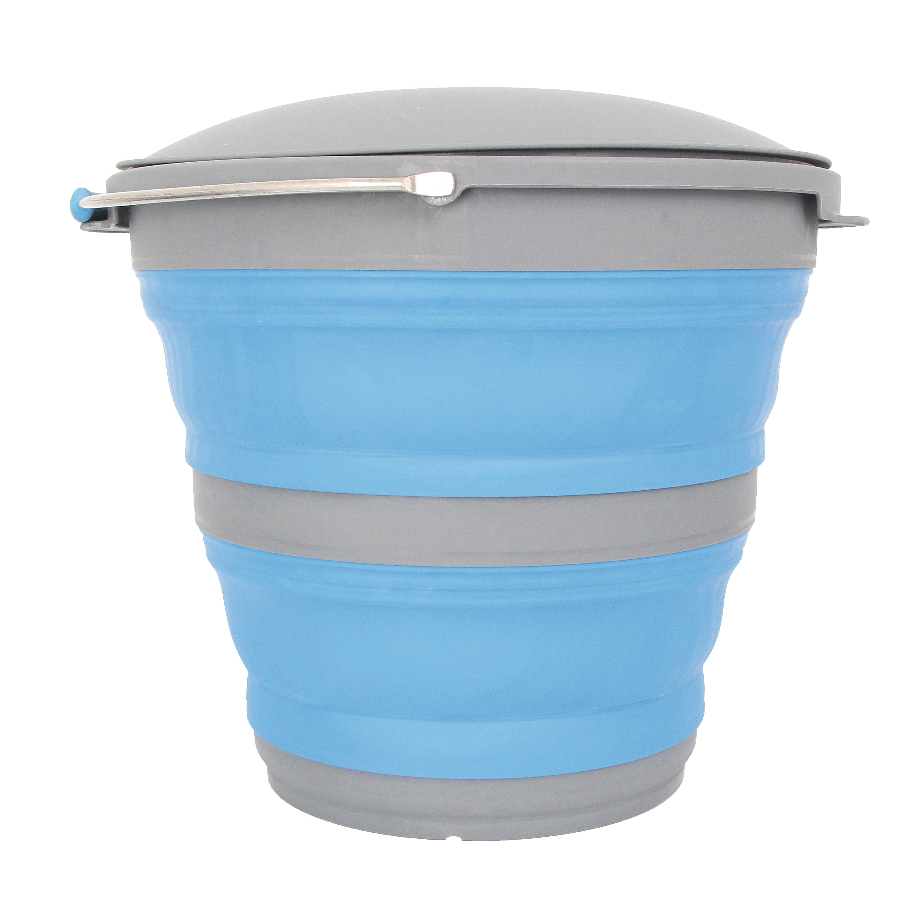 Popup Popup Bucket With Lid 10 L Blue