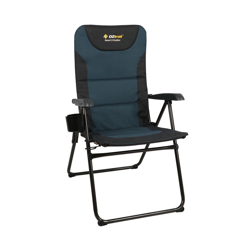 Resort 5 Position Arm Chair Navy 150kg