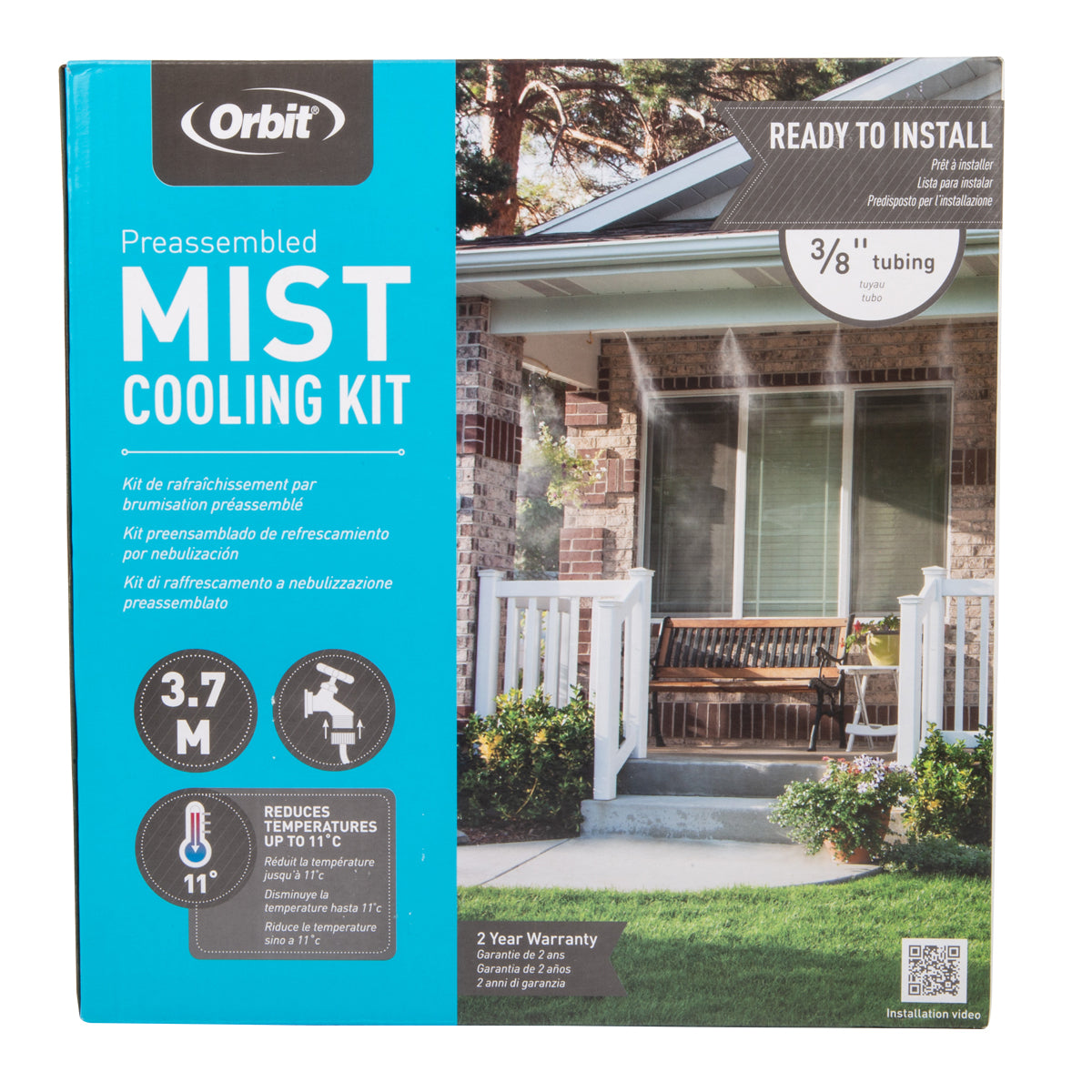 Orbit Mist Cooling Kit Outdoor 3/8 Inch 3.7 M
