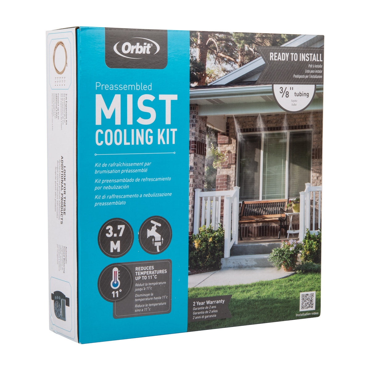 Orbit Mist Cooling Kit Outdoor 3/8 Inch 3.7 M