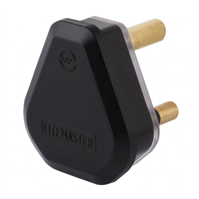 16 A 250 V 3 Pin Plugtop Black Plastic Top Screw 1050 Bk