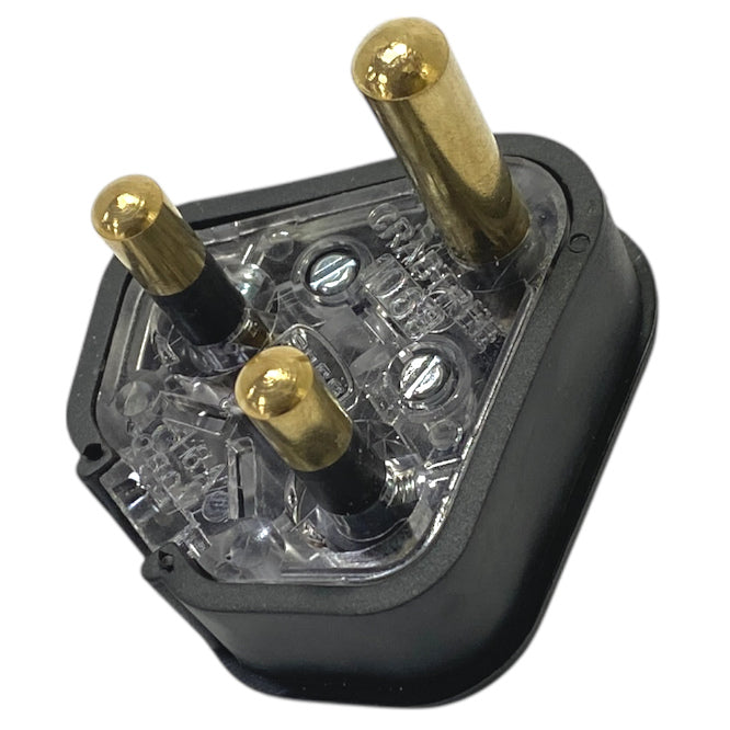 Black Rubber Plugtop 16 A 1068 Black