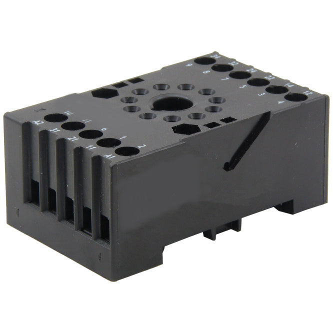 Round 11 Pin Relay Socket Din Rail (Tpdt) 10 Ff 3 Z C3
