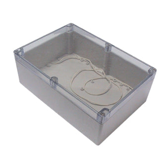Ip65 Abs Enclosure Clear Lid 264x185x95mm 11 6 T